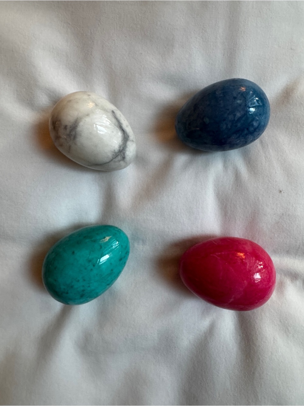 4 Alabaster Easter Eggs from Williams Sonoma